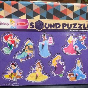 Melissa And Doug Sound Puzzle Princess Pastimes - Toddler Preschool Toys Puzzles